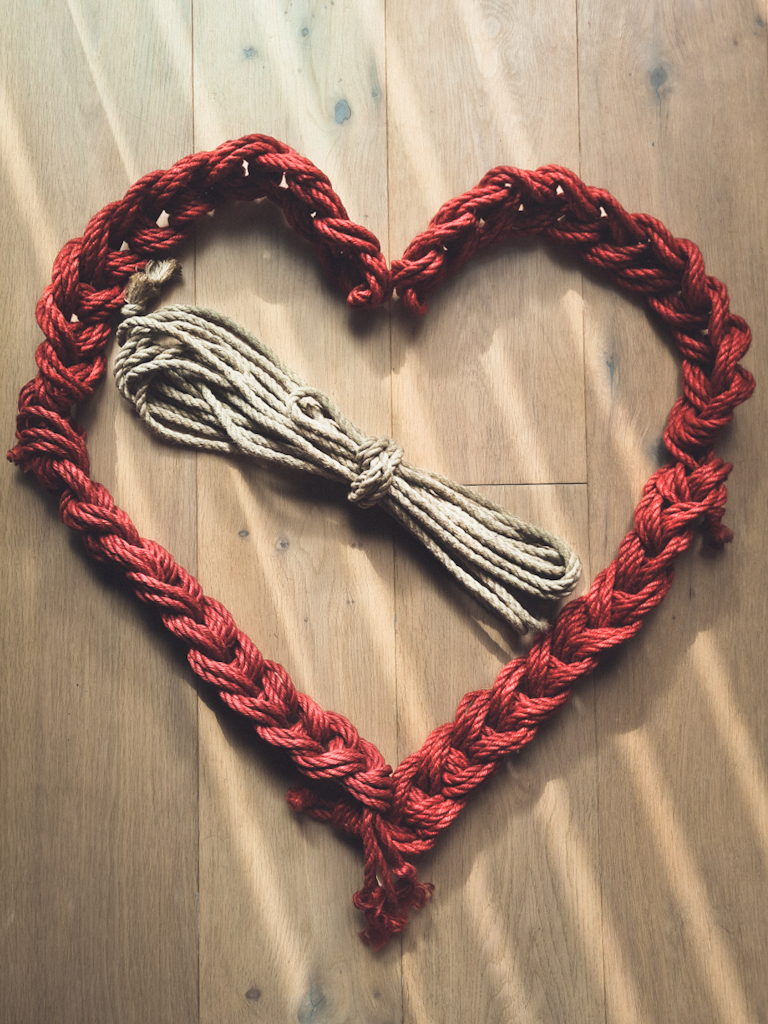 ropes shibari rope heart art