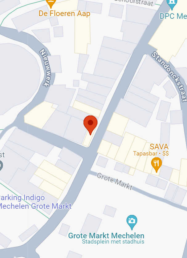 Locatie op de kaart van Studio ES in Mechelen België